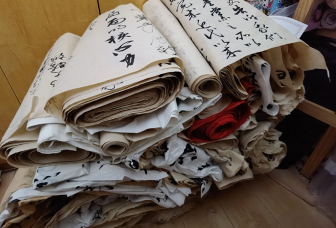 特殊的笔记，陈洪标用两幅百米书法长卷礼赞建党百年